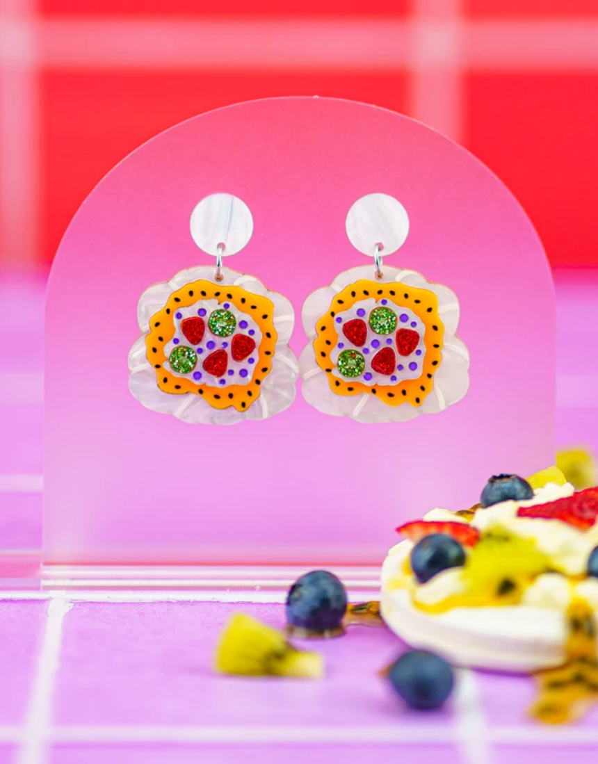 Pavlova Dangles, Earrings, Fat Mango Creative - Say It Sister