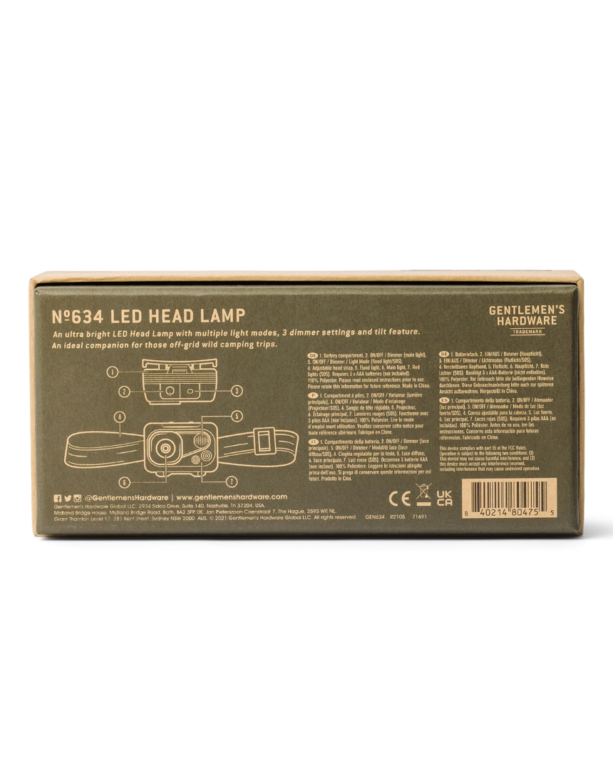 Gentlemen's Hardware - LED Head Lamp, Head torch, Gentlemen's Hardware - Say It Sister
