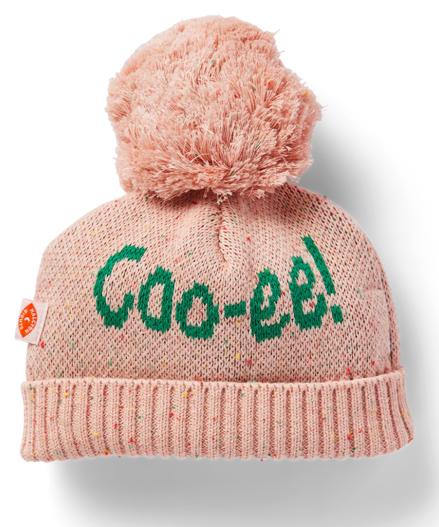 Halcyon Nights - Pink Koala Cotton Knit Beanie, hat, Halcyon Nights - Say It Sister