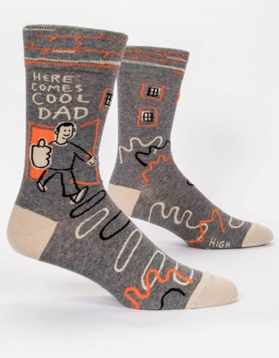 Blue Q - Here Comes Cool Dad Men's Socks - Say It Sister