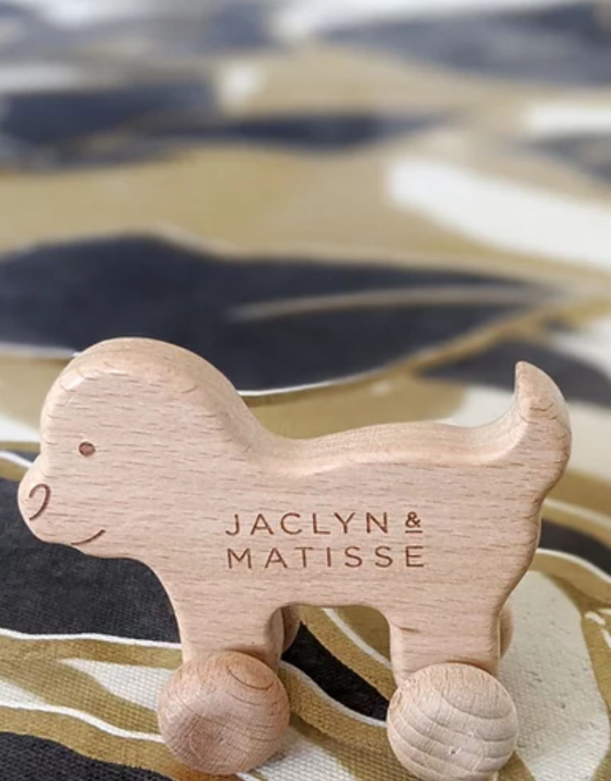 Wooden Doug the Dog, Toy Instruments, Jaclyn and Matisse - Say It Sister