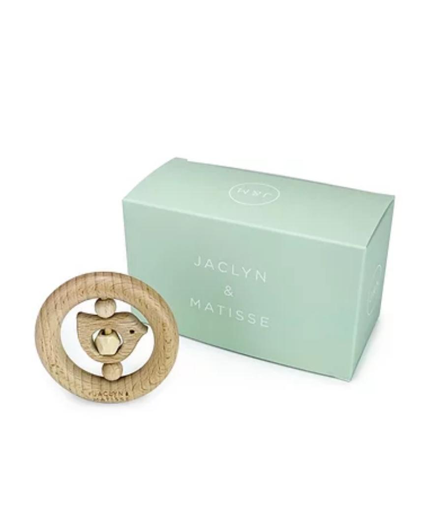 Wooden Rattle Beatrice the Bird, Toy Instruments, Jaclyn and Matisse - Say It Sister