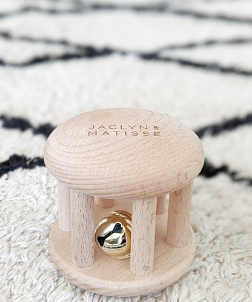 Wooden Rattle Bella the Bell, Toy Instruments, Jaclyn and Matisse - Say It Sister