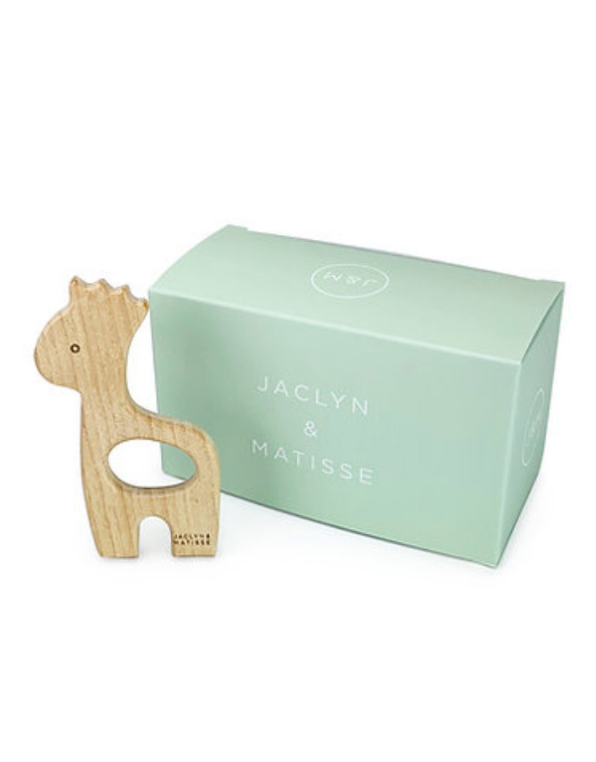 Wooden Teether Georgie the Giraffe, Toy Instruments, Jaclyn and Matisse - Say It Sister