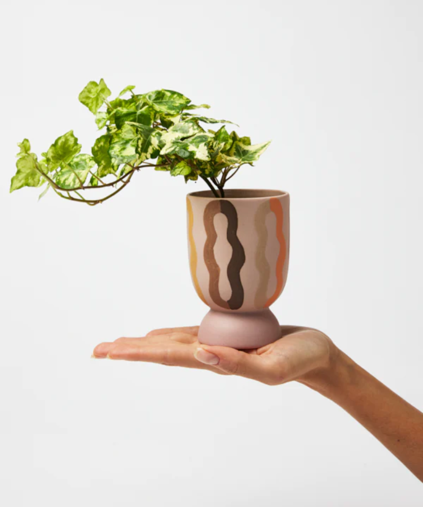 Loopy Tall Planter Pink Multi, , Jones & Co - Say It Sister