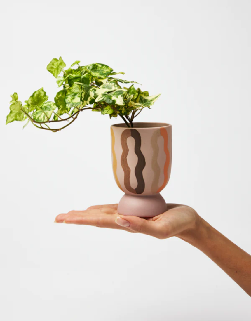 Loopy Tall Planter Pink Multi, , Jones & Co - Say It Sister