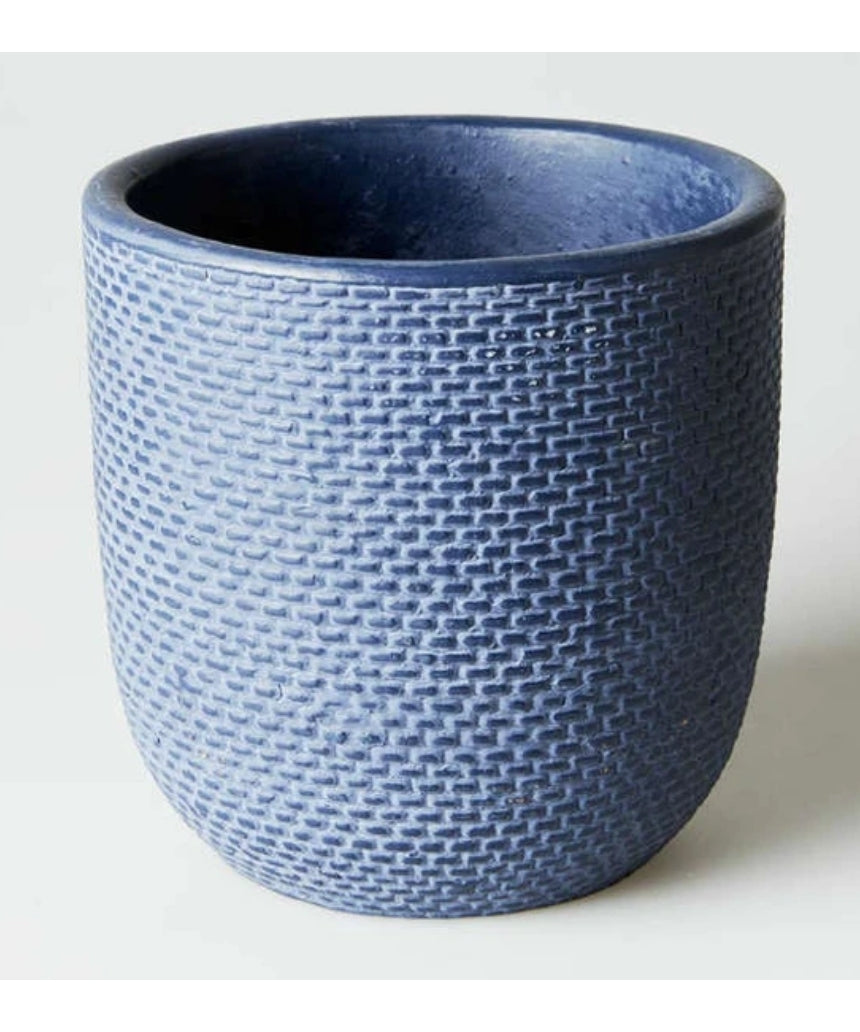 Small Tweed Pot Indigo, Pots & Vases, Jones & Co - Say It Sister