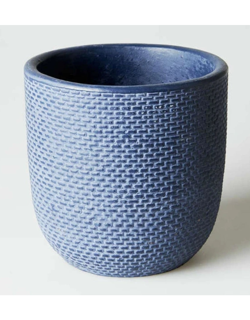Small Tweed Pot Indigo, Pots & Vases, Jones & Co - Say It Sister