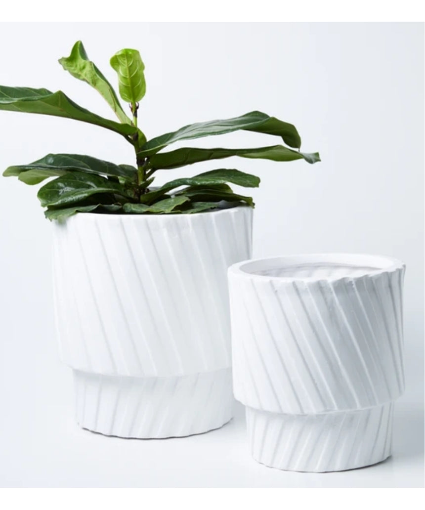 Moma Planter Set White, Vase and Pots, Jones & Co - Say It Sister