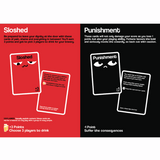 Little Global Sloshed drinking game box with colorful design and game instructions for fun group drinking activities.