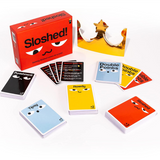 Little Global Sloshed drinking game box with colorful design, featuring game instructions and vibrant graphics on the front.
