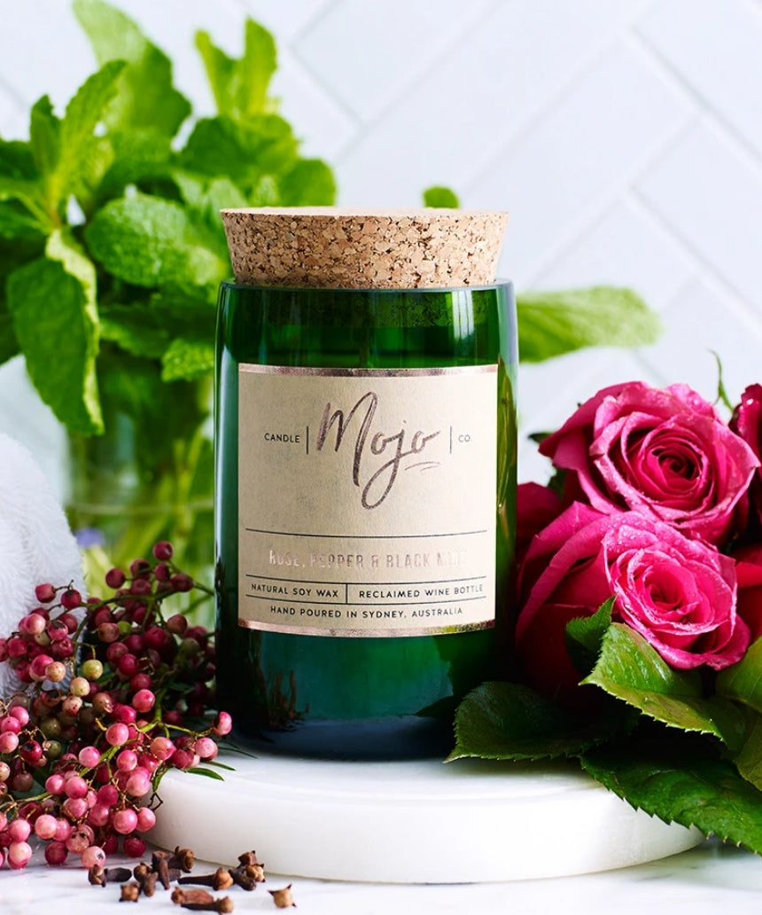 Mojo Candle Co. Rose, Pepper & Blackmint
