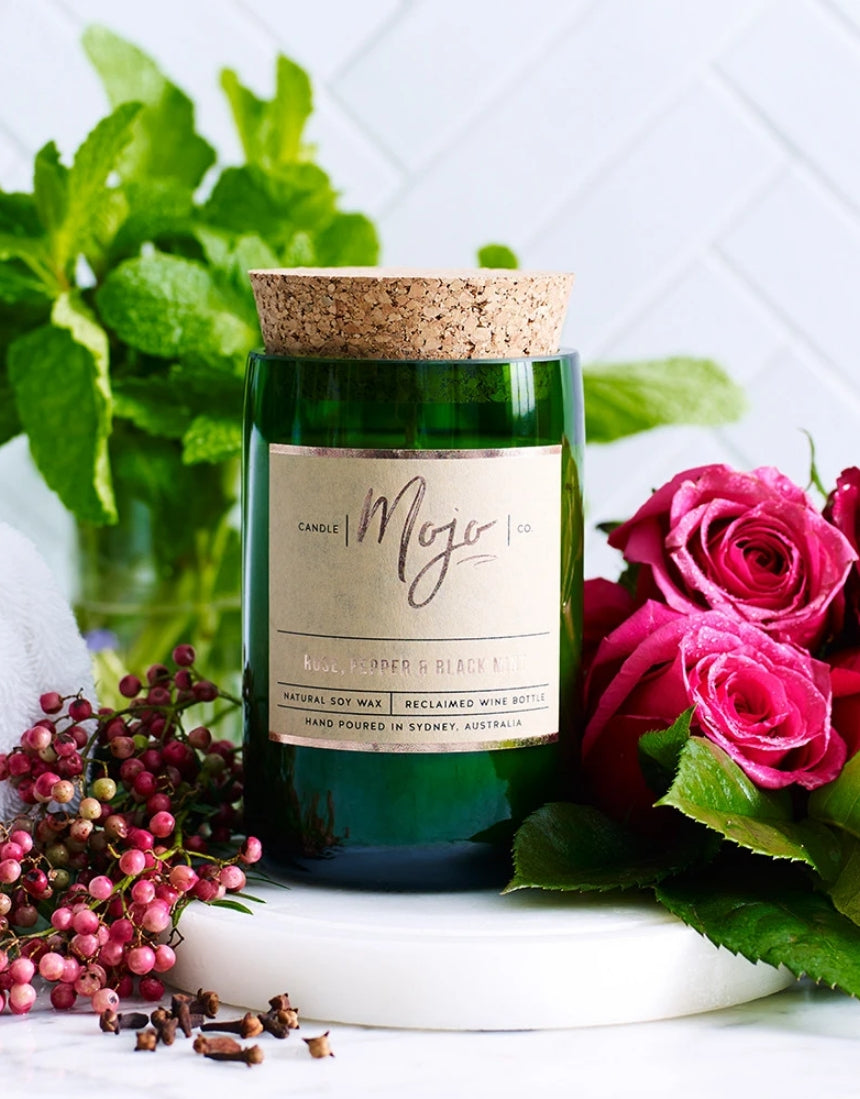 Mojo Candle Co. Rose, Pepper & Blackmint