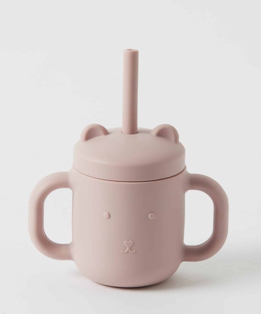 Henny Silicone Sippy Cup With Straw - Musk, Baby Gift Sets, Nordic Kids - Say It Sister