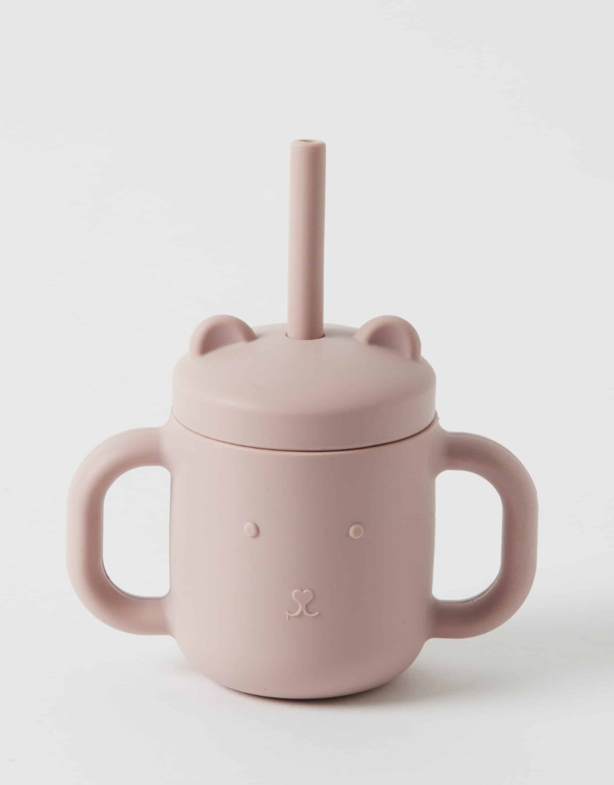Henny Silicone Sippy Cup With Straw - Musk, Baby Gift Sets, Nordic Kids - Say It Sister