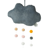 Cloud Corduroy Grey Pompom Wall Hanging, Wall Decor, Picca Loulou - Say It Sister