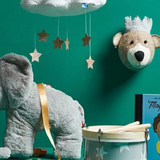 Cloud Corduroy White With Stars Wall Hanging, Wall Decor, Picca Loulou - Say It Sister