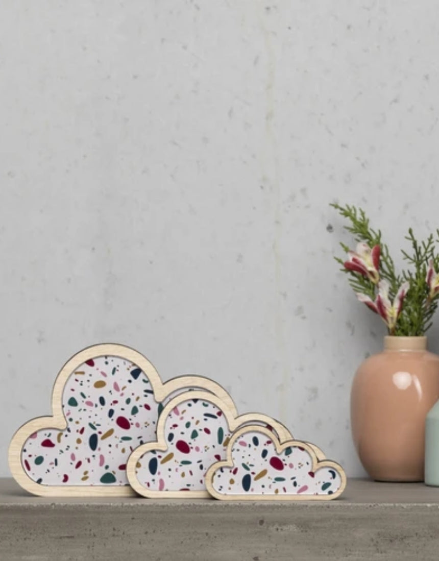 Tezza Cloud Art Set of 3, Homewares, Pili Pala - Say It Sister