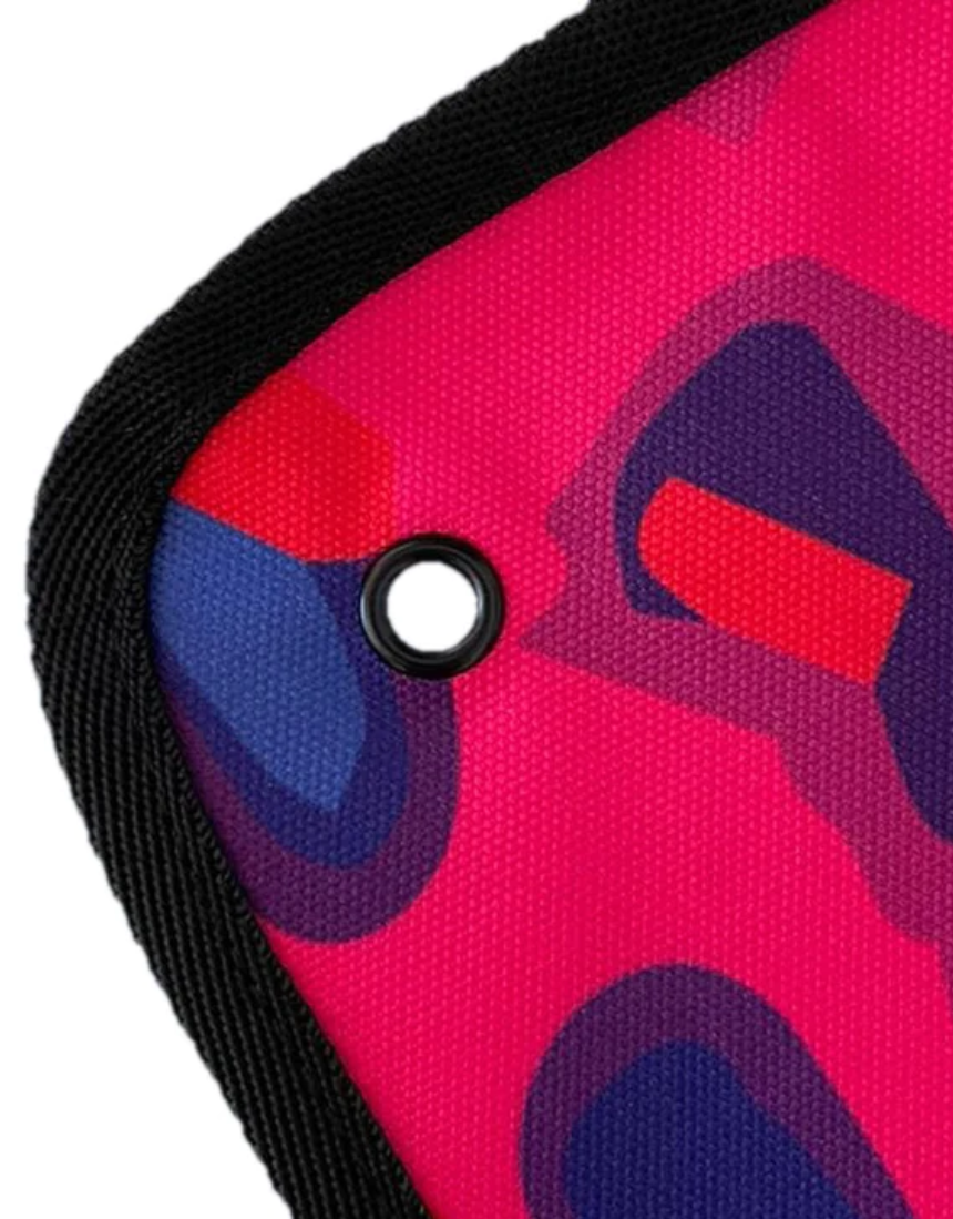 Riley Burnett Flower Fiesta picnic rug with vibrant floral pattern, outdoor blanket for picnics and gatherings.