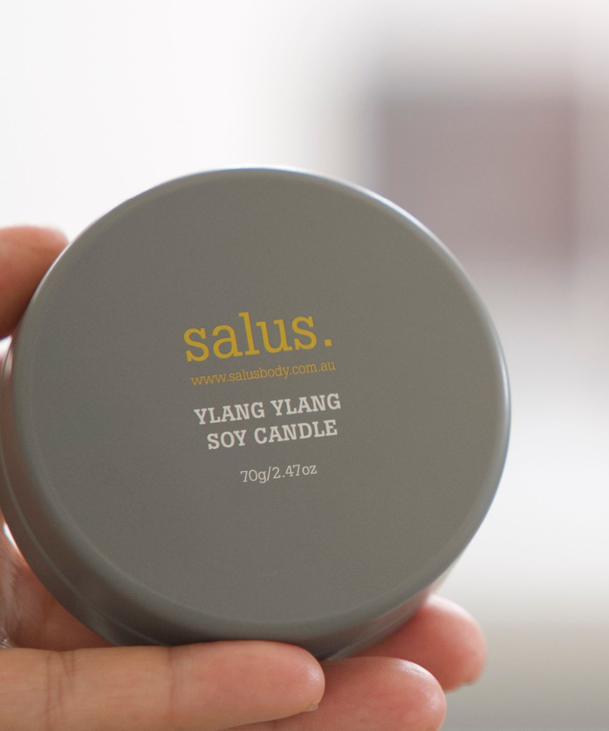Salus -Ylang Ylang Travel Soy Candle, Candles, SALUS - Say It Sister