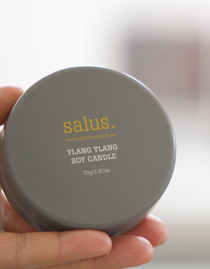 Salus -Ylang Ylang Travel Soy Candle, Candles, SALUS - Say It Sister