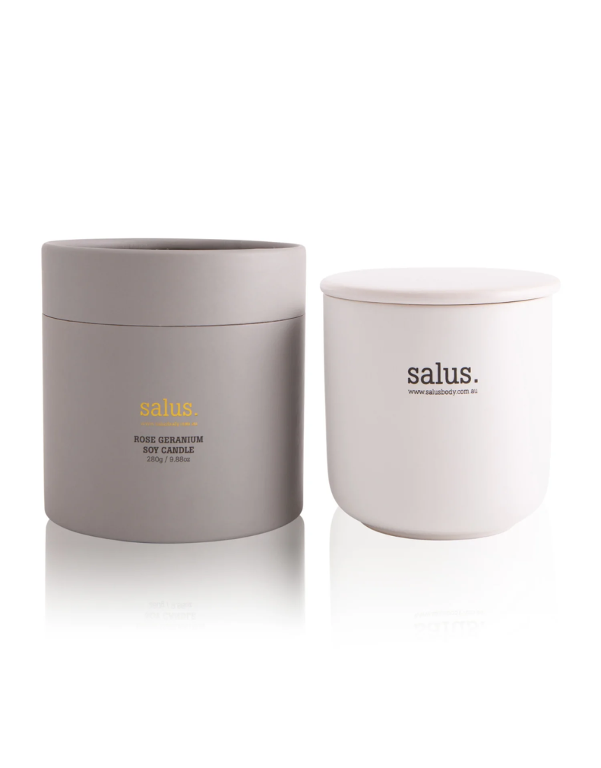 Salus - Rose Geranium Soy Candle, , SALUS - Say It Sister