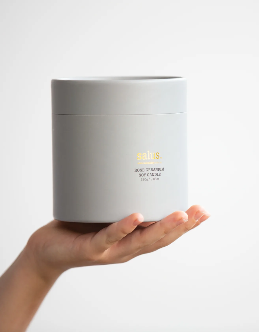Salus - Rose Geranium Soy Candle, , SALUS - Say It Sister