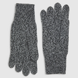 Black Toorallie Merino Glove by Say It Sister, cozy woolen glove with a snug fit and soft texture, suitable for cold weather.
