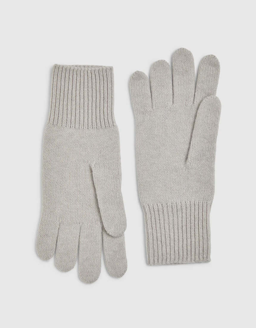 Black Toorallie Merino Glove by Say It Sister, close-up showing soft merino wool fabric and sleek design for cold weather.