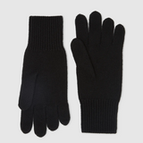 Black Toorallie Merino Gloves by Say It Sister featuring soft, warm woolen fabric and a snug fit for winter wear.