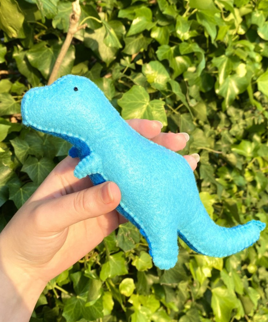 T-Rex Felt Plush Kit, Needlecraft Kits, The Craft Kit - Say It Sister