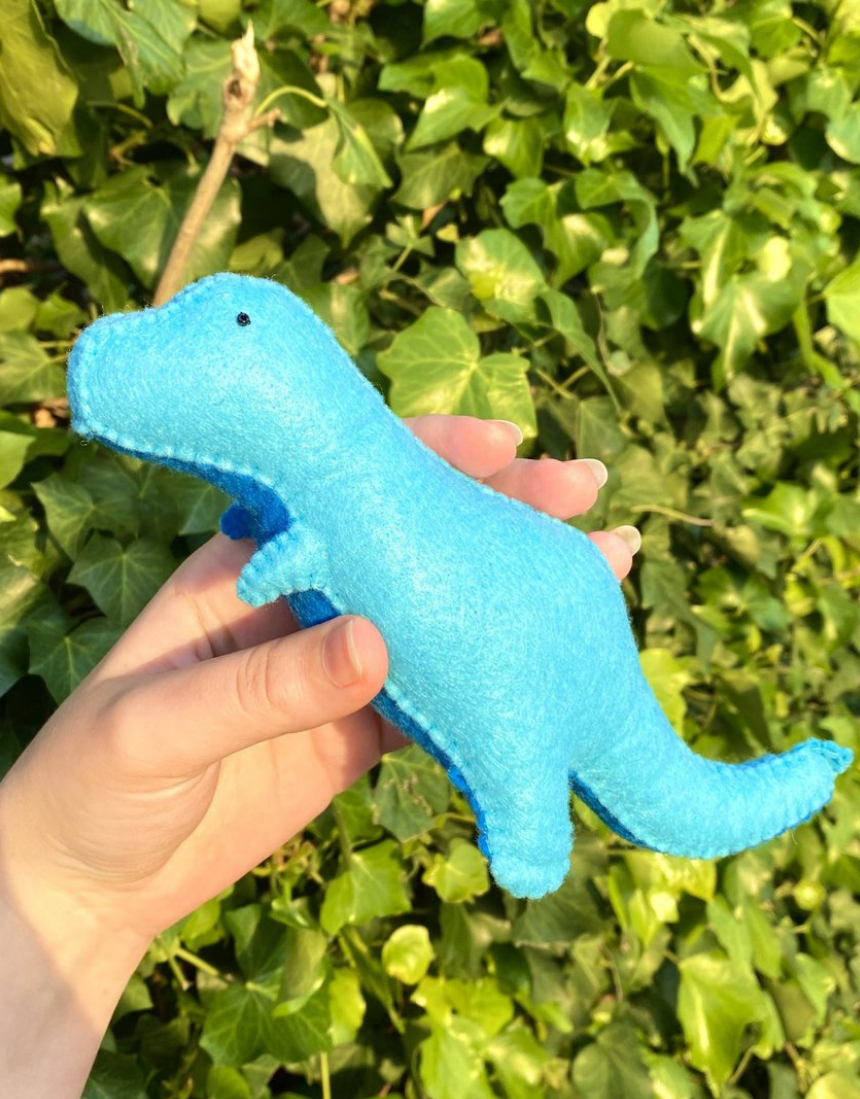 T-Rex Felt Plush Kit, Needlecraft Kits, The Craft Kit - Say It Sister