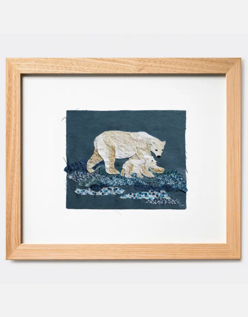 Slow Stitching Kit - Polar Bear, Art & Craft Kits, Wattle & Loop - Say It Sister