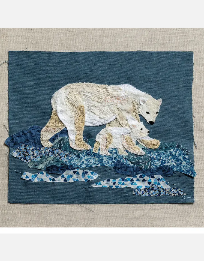 Slow Stitching Kit - Polar Bear, Art & Craft Kits, Wattle & Loop - Say It Sister