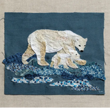 Slow Stitching Kit - Polar Bear, Art & Craft Kits, Wattle & Loop - Say It Sister
