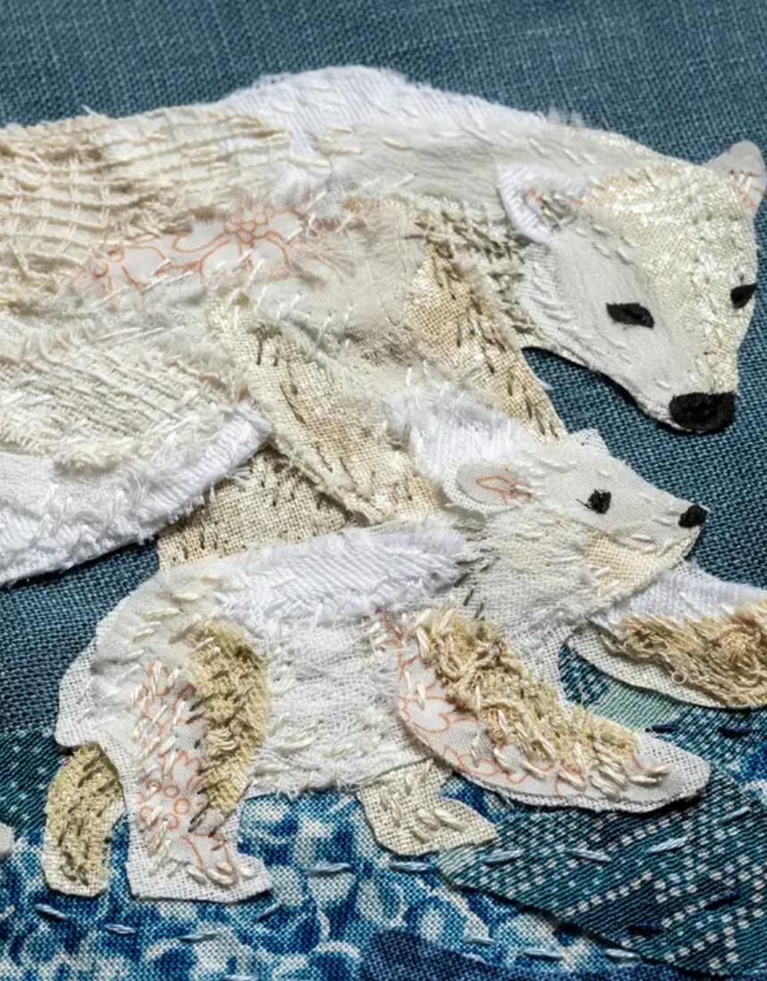 Slow Stitching Kit - Polar Bear, Art & Craft Kits, Wattle & Loop - Say It Sister