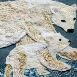 Slow Stitching Kit - Polar Bear, Art & Craft Kits, Wattle & Loop - Say It Sister