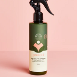 We The Wild Protect Plant Spray 250ml for garden plants, showing a spray bottle with plant protection label.