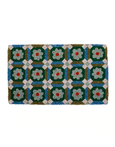 Bonnie and Neil - Aster Door Mat Blue Green - Say It Sister