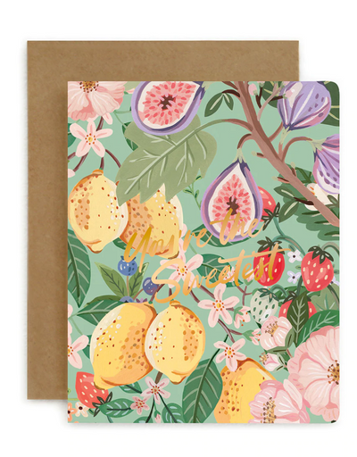 You're The Sweetest Summer Fruits Greeting Card (Blank) - Say It Sister