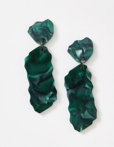 Martha Jean - Shard Earrings Emerald - Say It Sister