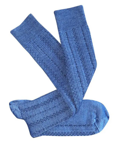 Tightology - Monte Blue Wool Socks - Say It Sister