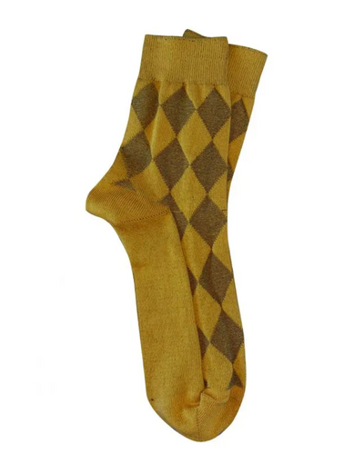 Tightology - Jester Mustard Socks - Say It Sister