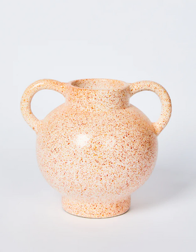 Speckle Amber Short Vase - Say It Sister