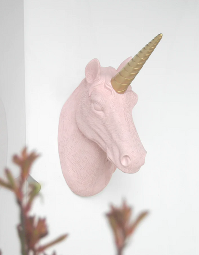 Unicorn Wall Hanging - Pink/Gold - Say It Sister