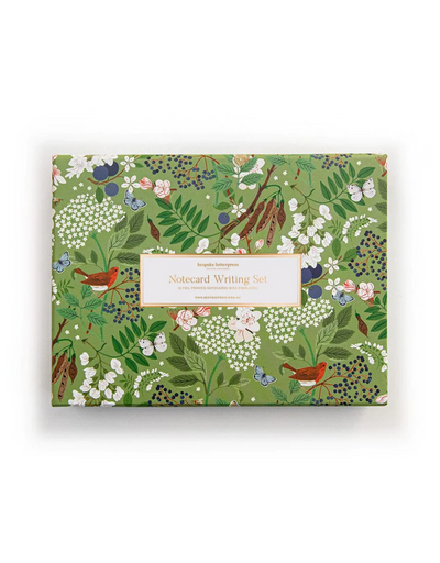 Notecard Writing Box Set - Flowering Trees, Greeting & Note Cards, Bespoke Letterpress - Say It Sister