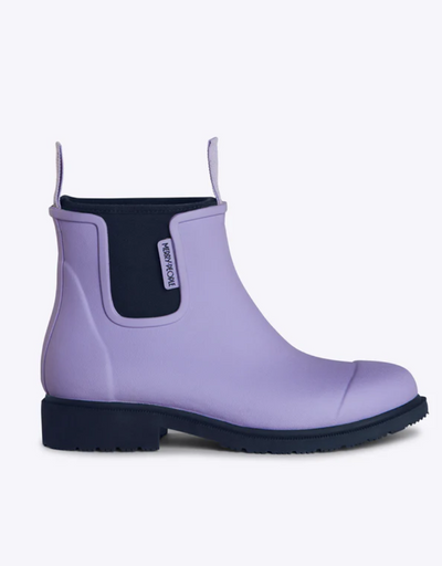 Merry People - Bobbi Gumboot Lavender/Navy Enhanced Traction - Say It Sister