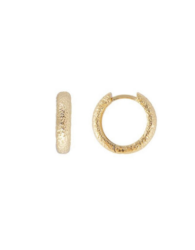 Fairley - Antique Gold Midi Hoops - Say It Sister