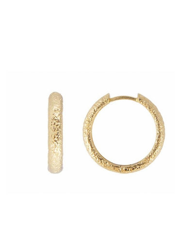 Fairley - Antique Gold Maxi Hoops - Say It Sister
