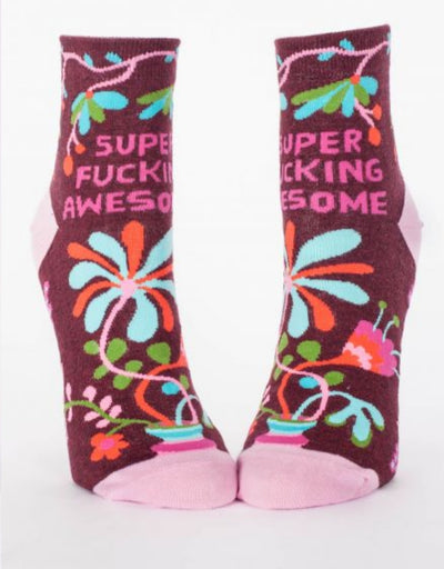 Blue Q - Super Fucking Awesome W-Ankle Socks, socks, Blue Q - Say It Sister